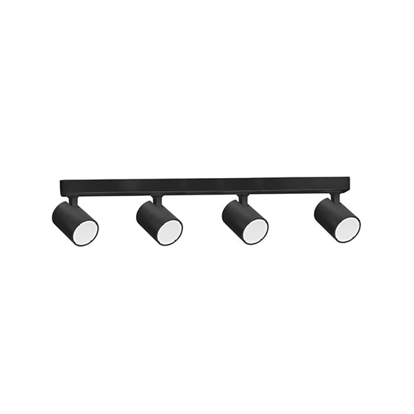 SPOT Interior GU10 Surface Mounted Spot Light 4 Light Bar Matte Black - SPOT-BAR4B