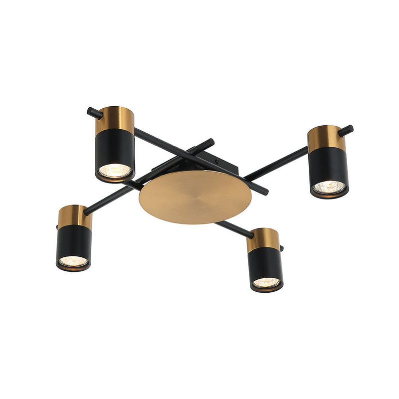 TACHE Spot 4 lights Black & Antique Brass Aluminium - TACHE5