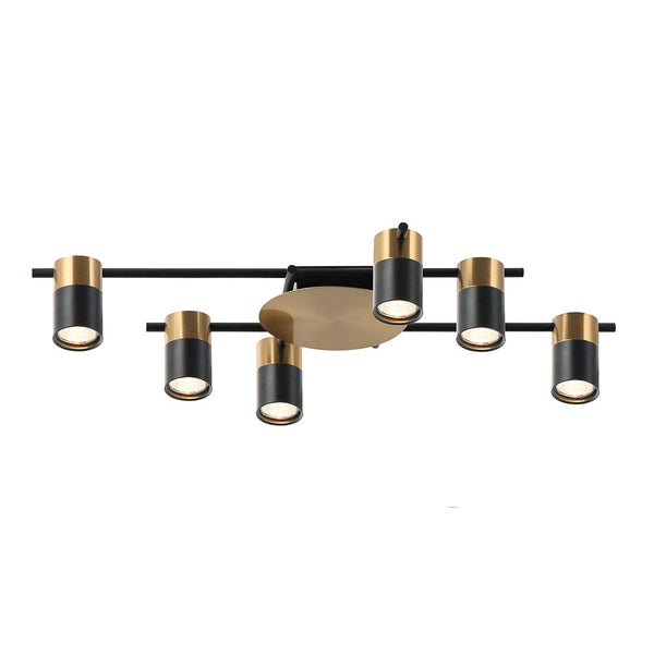 TACHE Spot 6 lights Black & Antique Brass Aluminium - TACHE6