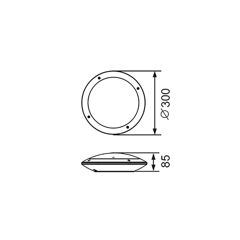 Unit Bunker Light Black polycarbonate 3CCT - 281003