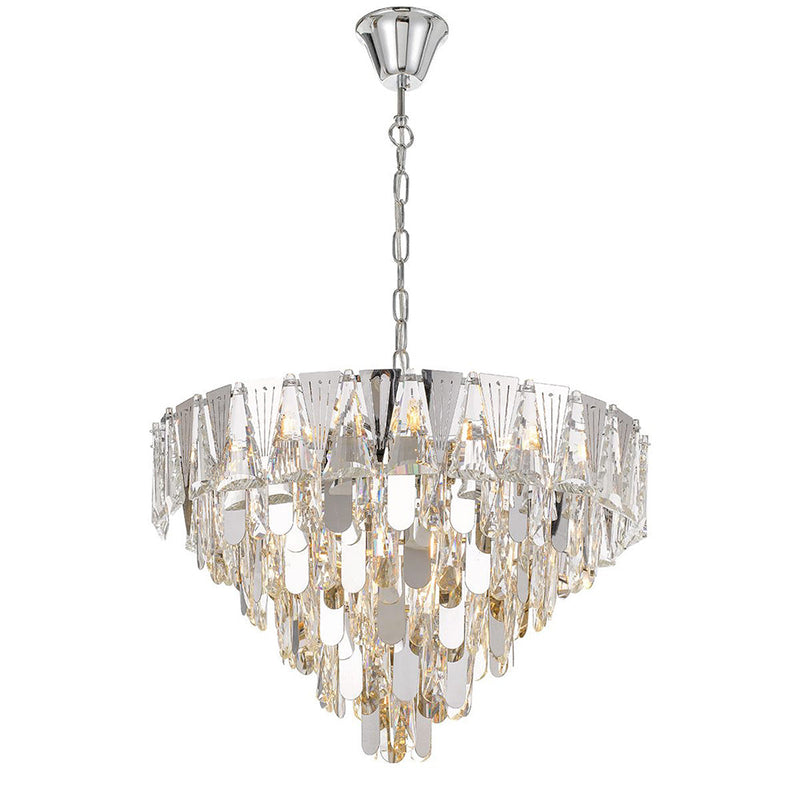 Valerie 10 Light Pendant Chrome - VALERIE PE60-CH