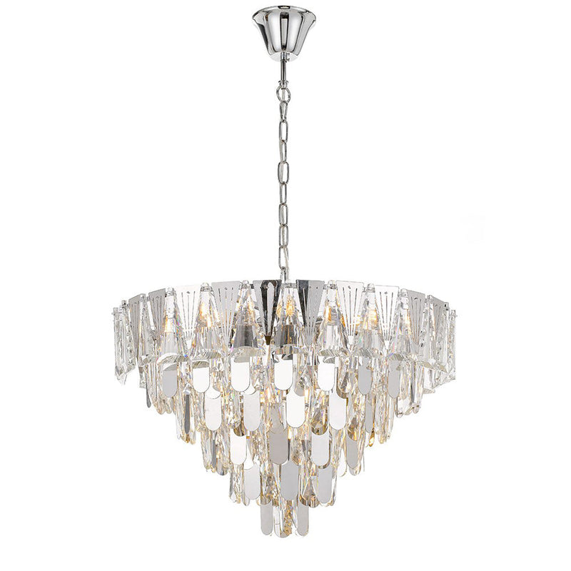 Valerie 10 Light Pendant Chrome - VALERIE PE60-CH