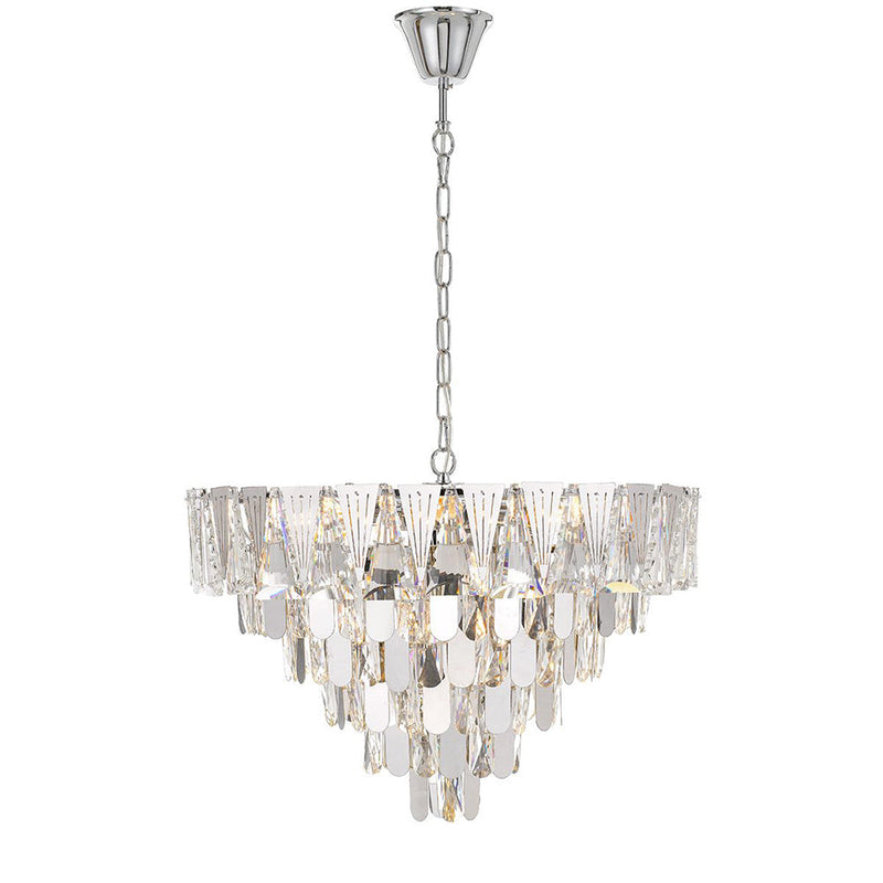 Valerie 10 Light Pendant Chrome - VALERIE PE60-CH