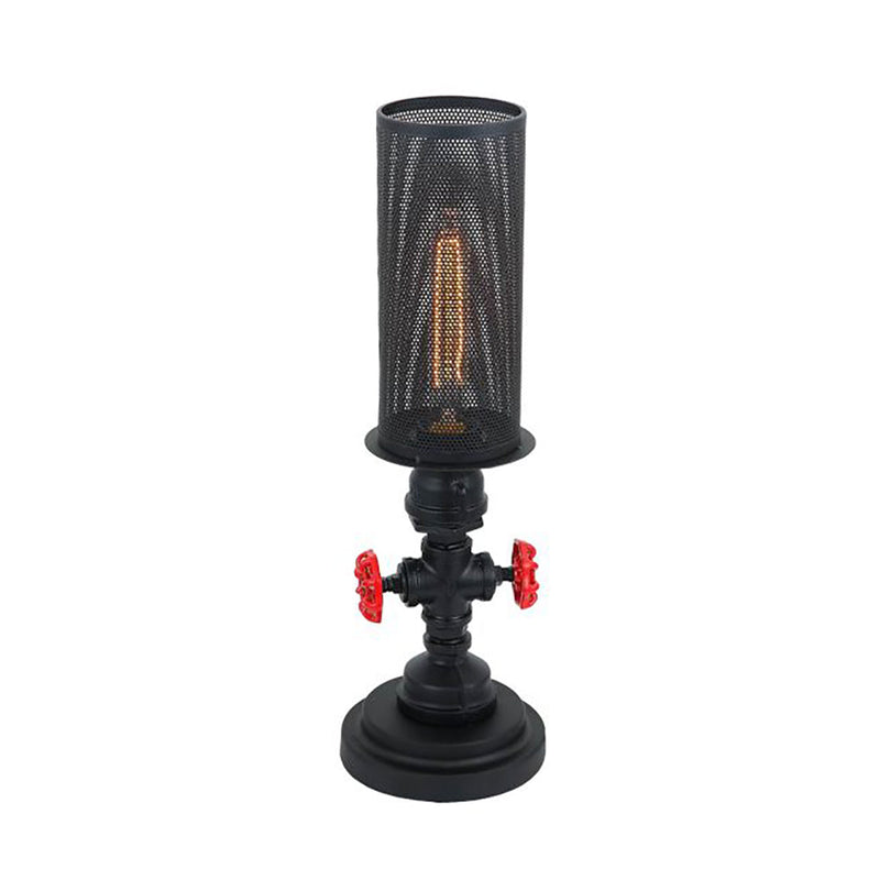 VENETO Black Iron 1 Light Table Lamp - VENETO-T1