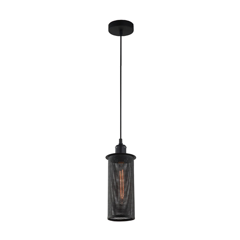 VENETO Black Mesh Decorative 1 Light Pendant - VENETO1BK