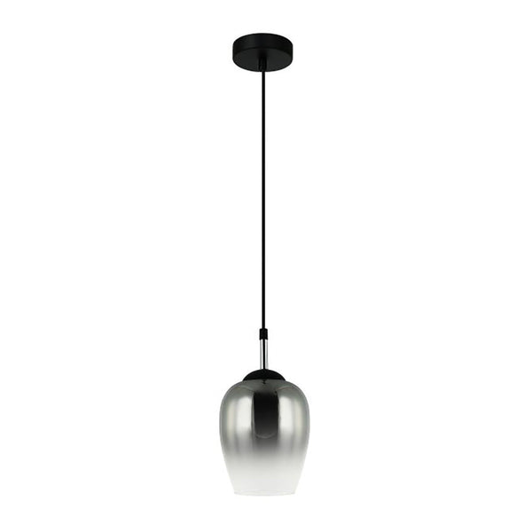 Interior Wine Glass 1 Light Pendant Black / Chrome - VINUM1