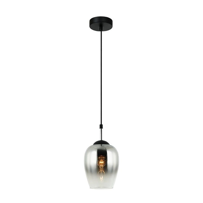 Interior Wine Glass 1 Light Pendant Black / Chrome - VINUM1