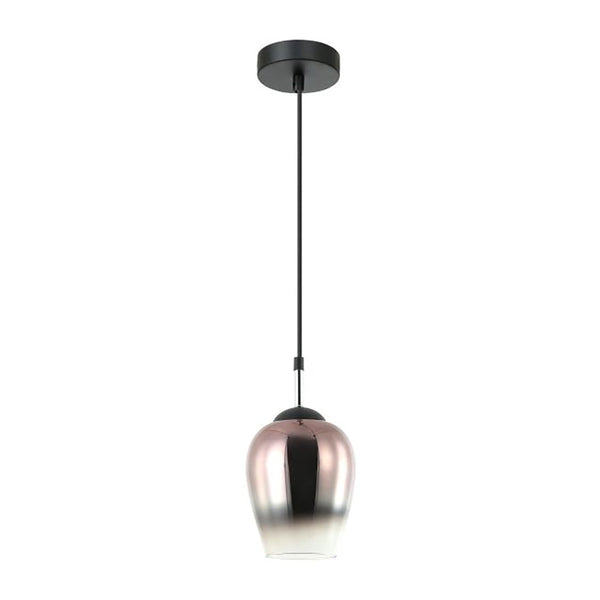 Interior Wine Glass 1 Light Pendant Black / Copper - VINUM2