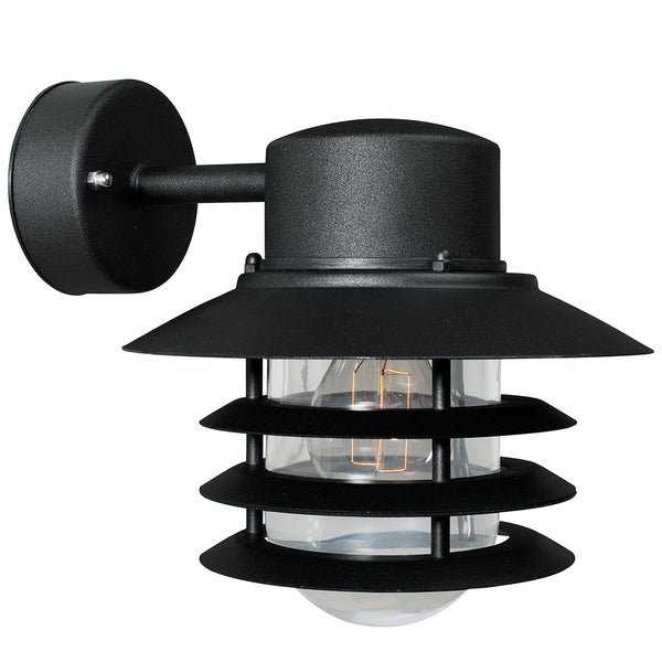 Vejers Exterior Wall Light Black Metal - 74471003