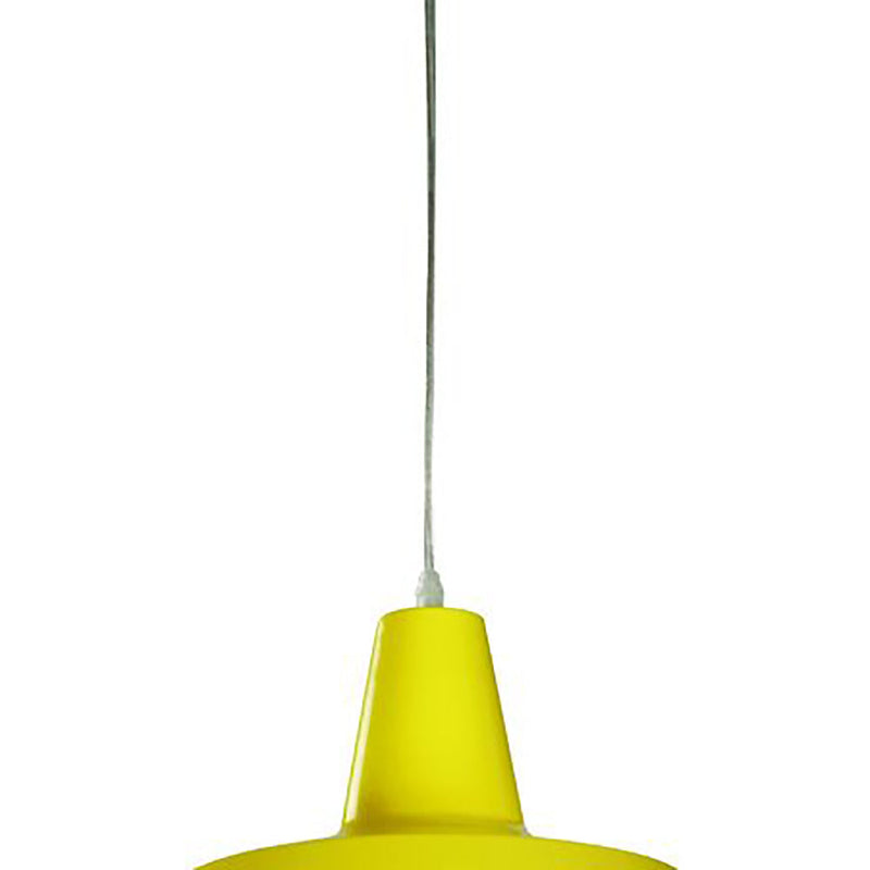 Divo Angled Dome Shape 1 Light Pendant Yellow - DIVO9