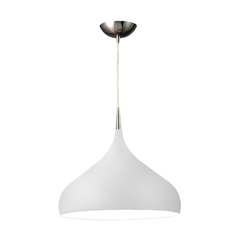 ZARA Dome Shape 1 Light Pendant White - ZARA10A