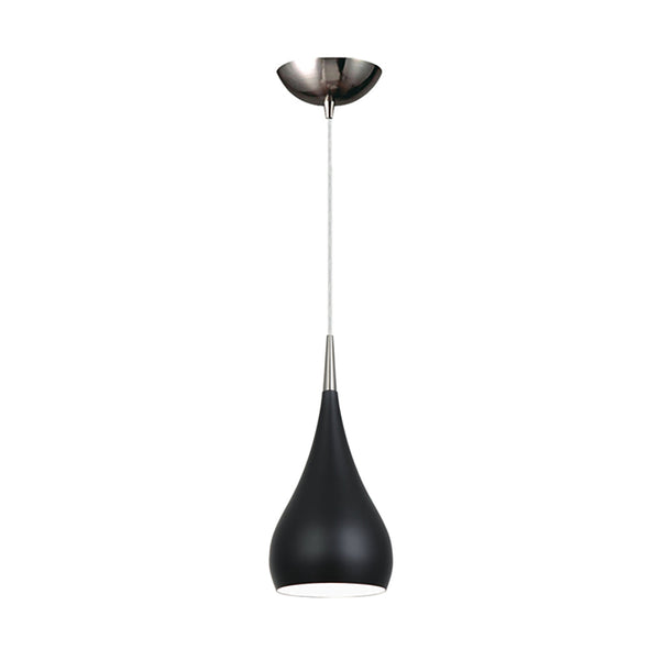 ZARA Bell Shape 1 Light Pendant Black - ZARA4A