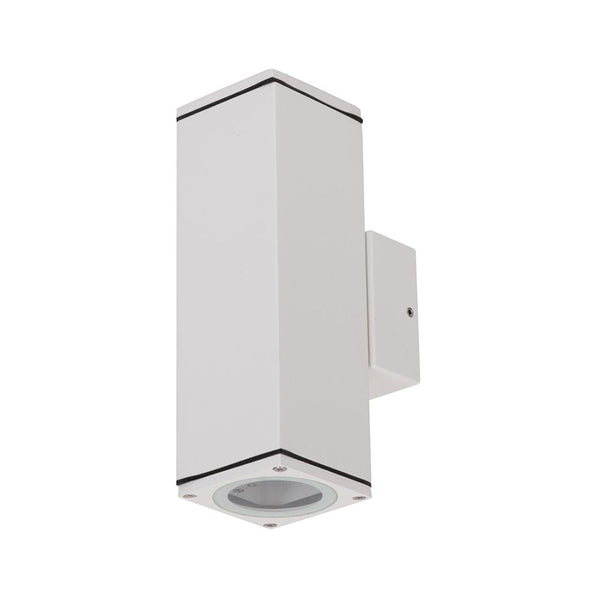 Alpha Up & Down Wall 2 Lights H200mm White Aluminium 5000K - 19799