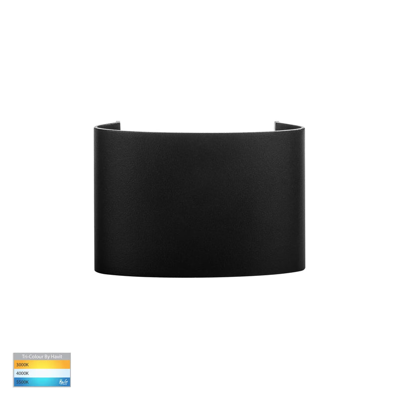 Maro LED Up & Down Wall 4 Lights 240V Black Aluminium 3 CCT - HV3695T-BLK-240V