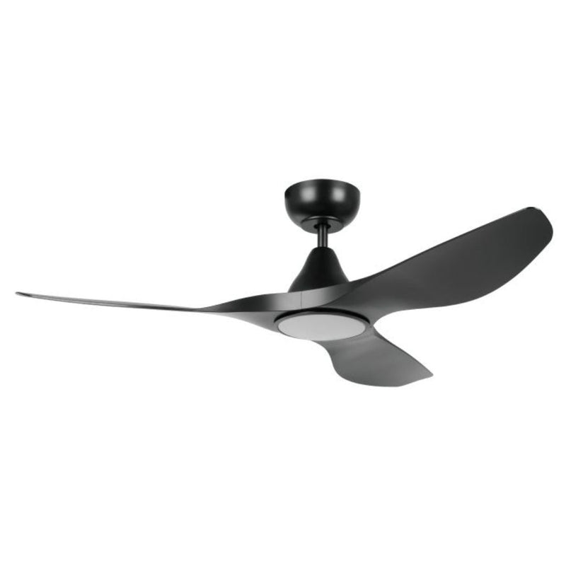 Surf DC Ceiling Fan 48" Matt Black LED Light Matt Black - 20549702