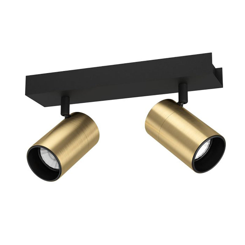 Cumaribo Spot 2 lights Black / Brass Steel - 390083N