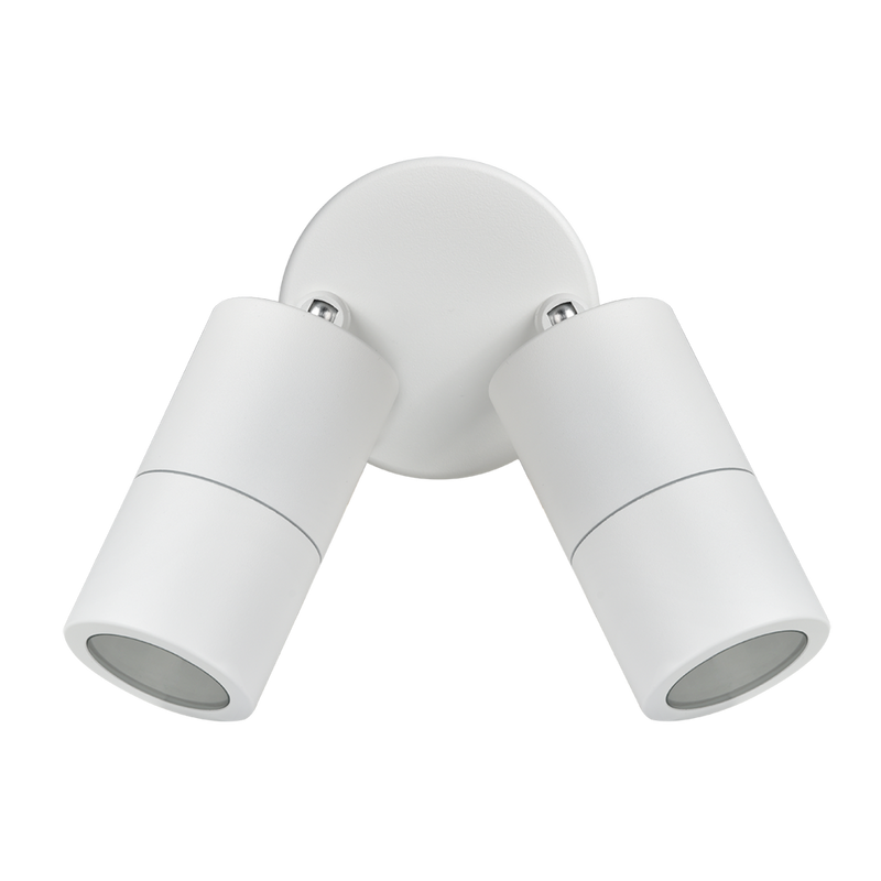 Beamlite Exterior Wall 2 Lights White Aluminium - 193199WH