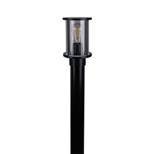 BL-400-KIT Bollard Light KIT W150mm Clear Black Aluminium - 10682