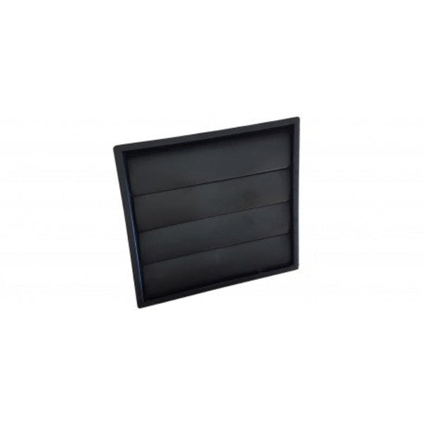 Standard Gravity Shutter Grille 125mm Black - V125GLBL