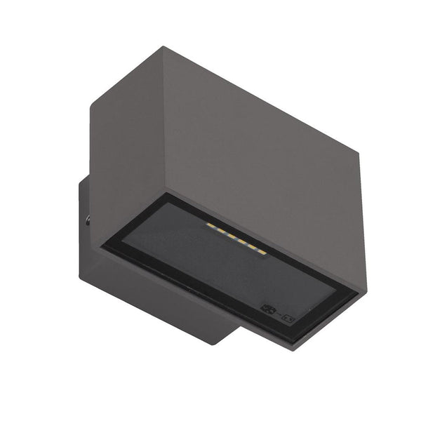 Block Up & Down Wall 2 Lights 6W Dark Grey Aluminium 5000K - 19547