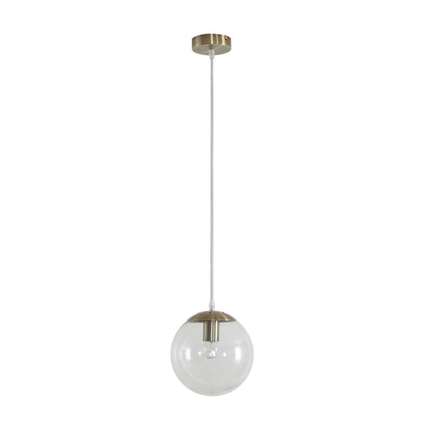 Bubble Pendant Light W200mm Antique Brass Clear Glass - 31456