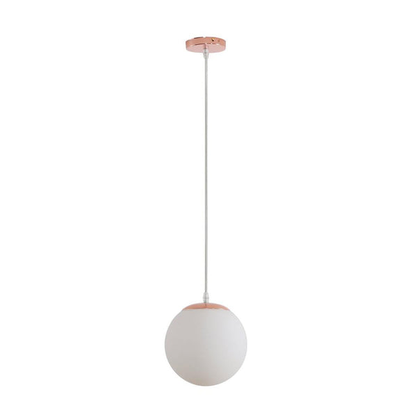 Bubble Pendant Light W200mm Rose Gold Opal Glass - 31461