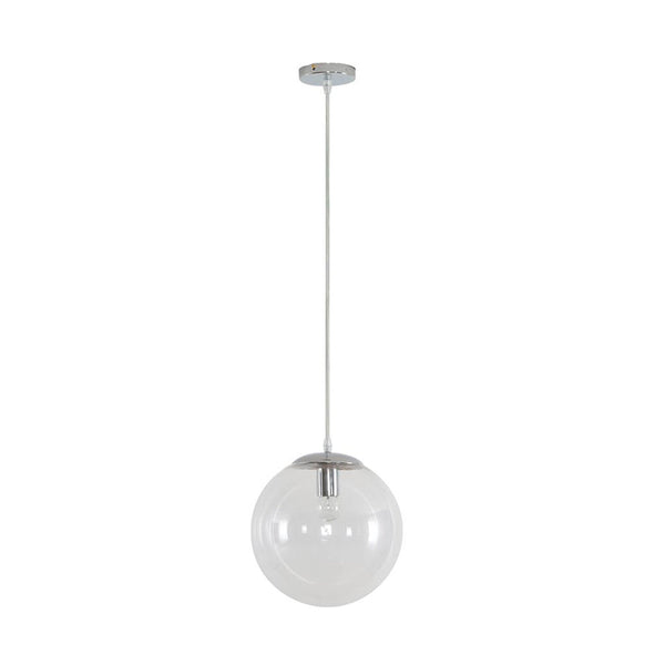 Bubble Pendant Light W250mm Chrome Clear Glass - 31466