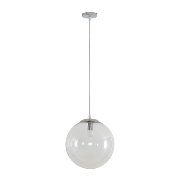 Bubble Pendant Light W300mm Chrome Clear Glass - 31480