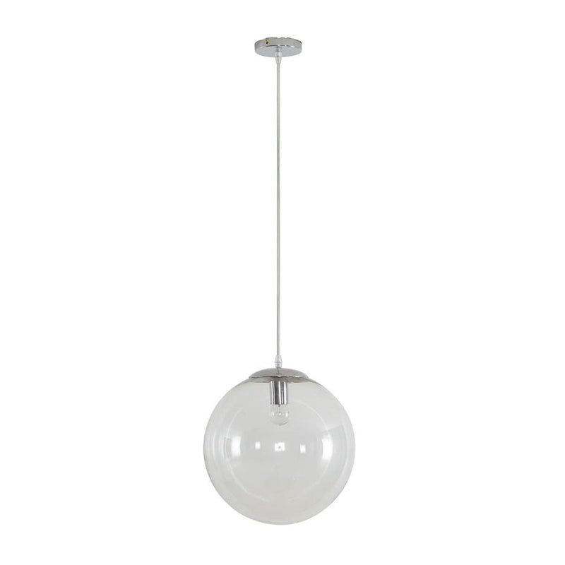 Bubble Pendant Light W300mm Chrome Clear Glass - 31480