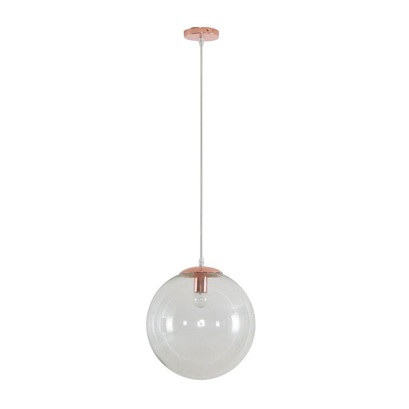 Bubble Pendant Light W300mm Rose Gold Clear Glass - 31482