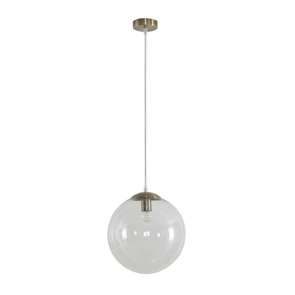 Bubble Pendant Light W300mm Antique Brass Clear Glass - 31484