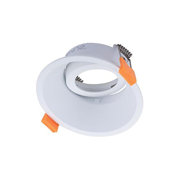 Cell Tilt Downlight Frame DT90 Deep White Aluminium - 27078