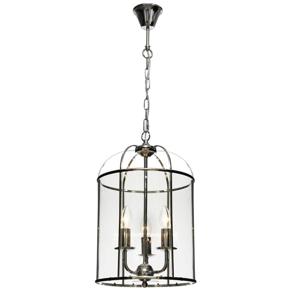 Clovelly 3 Light Pendant Light Chrome - CLOV3PCH