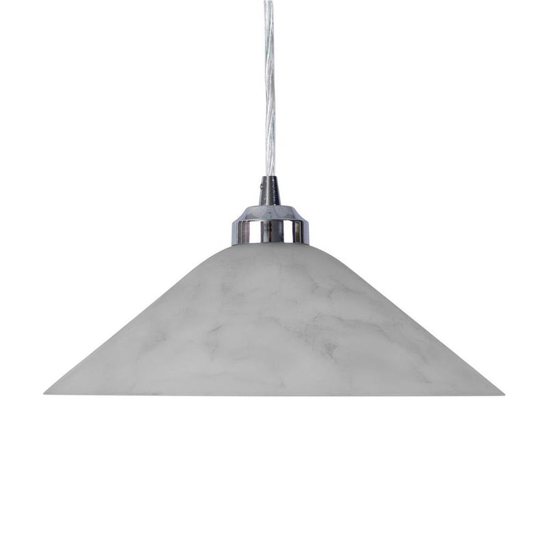 Cone Pendant Light W300mm Frost Glass - 91501