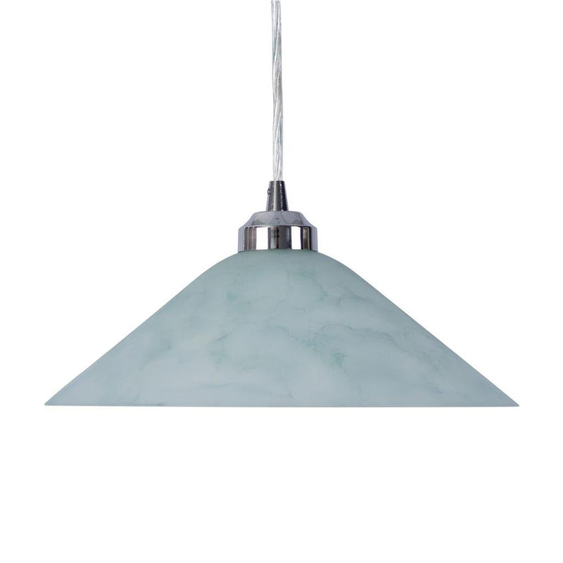 Cone Pendant Light W300mm Green Glass - 91502