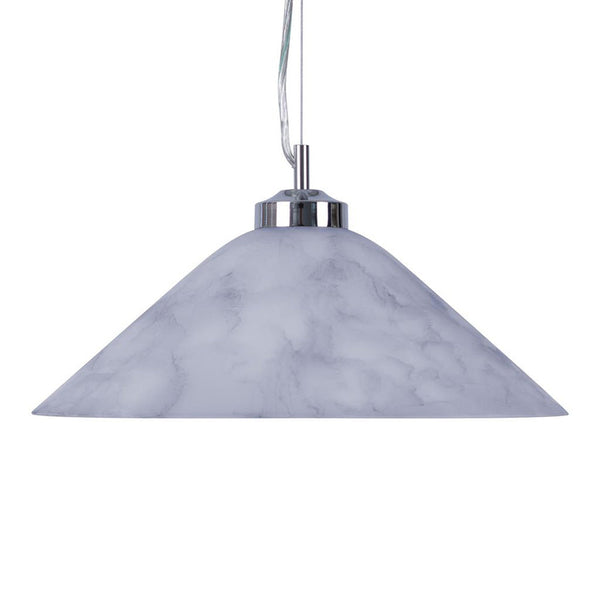 Cone Pendant Light W400mm Blue Glass - 91504