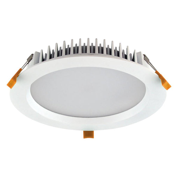 Deco Round Recessed Downlight 28W White Aluminium 3CCT - 20434