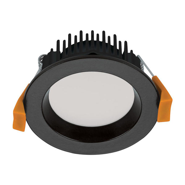 Deco Round Recessed Downlight 8W Black Aluminium 3CCT - 20411