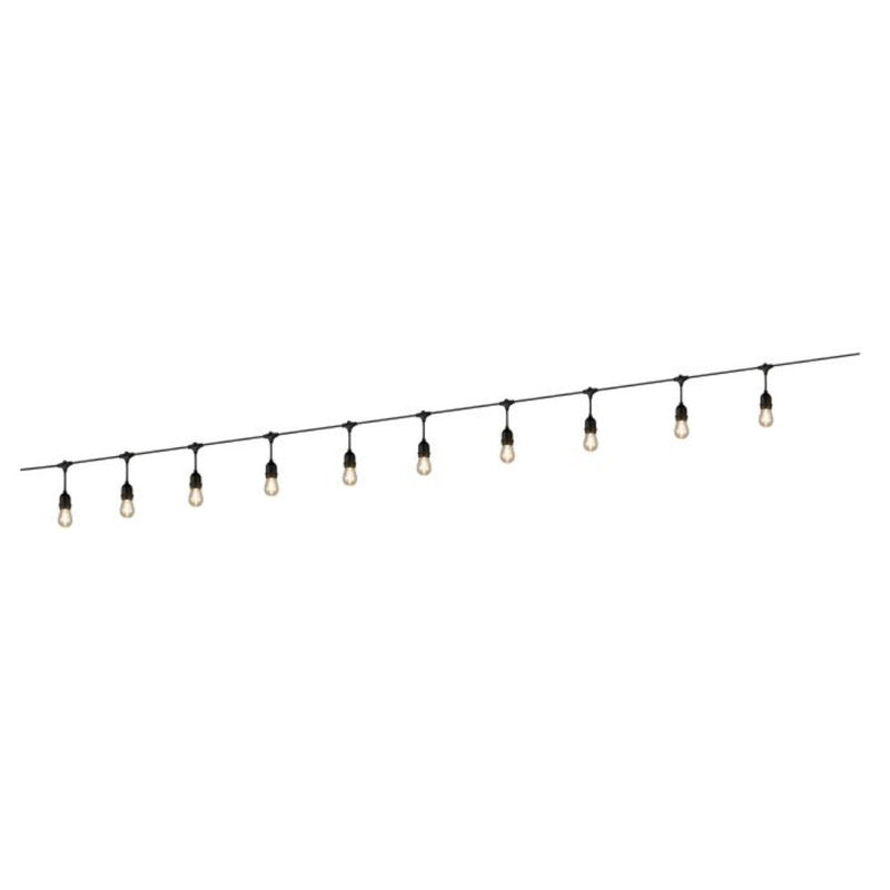 Solar Festoon 10 Lights 12V Black Plastic 2700K - 205713N