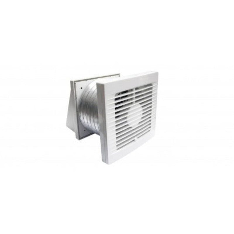 Through Wall Fan Kit 125mm White - FAN0080