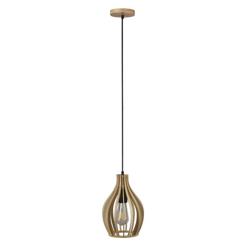 Felix Pendant Light W200mm Natural Wood - 22765