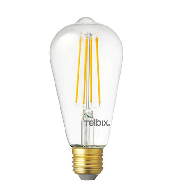 LED Filament Globe ES 240V 8W Clear Glass 5000K - GL F.PILT.8-CL85