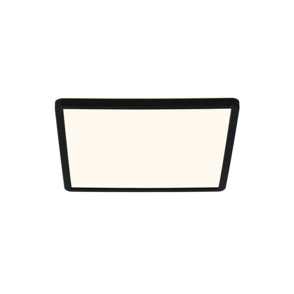 Oja 14.5W Dual Colour IP54 Square LED Oyster Light Black - 2015066103