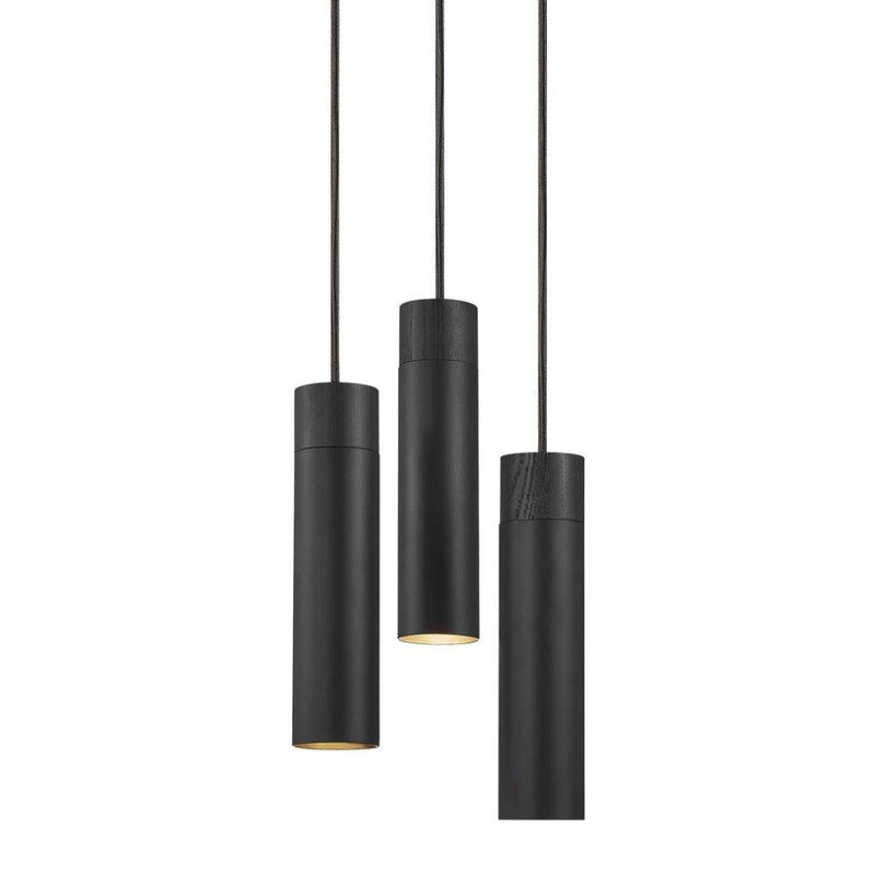 Tilo 3 Light Cluster Pendant Black - 2010473003