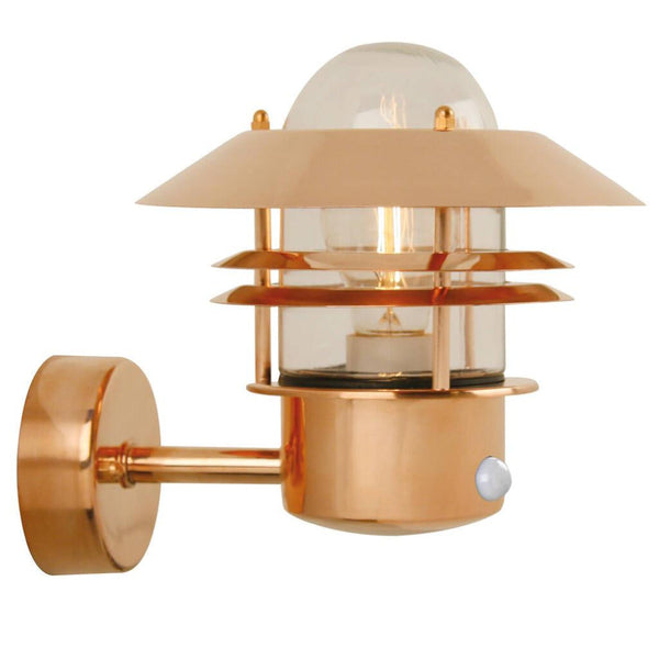 Blokhus 1 Light Wall Light With Sensor Copper - 25031030