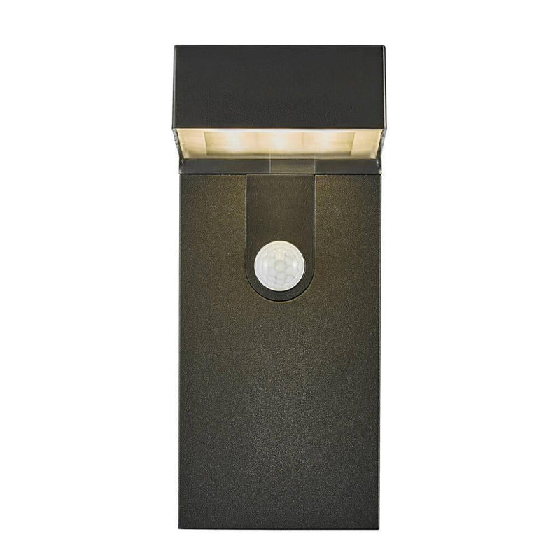 Alya Solar LED Wall Light With Sensor Black  - 2118231003