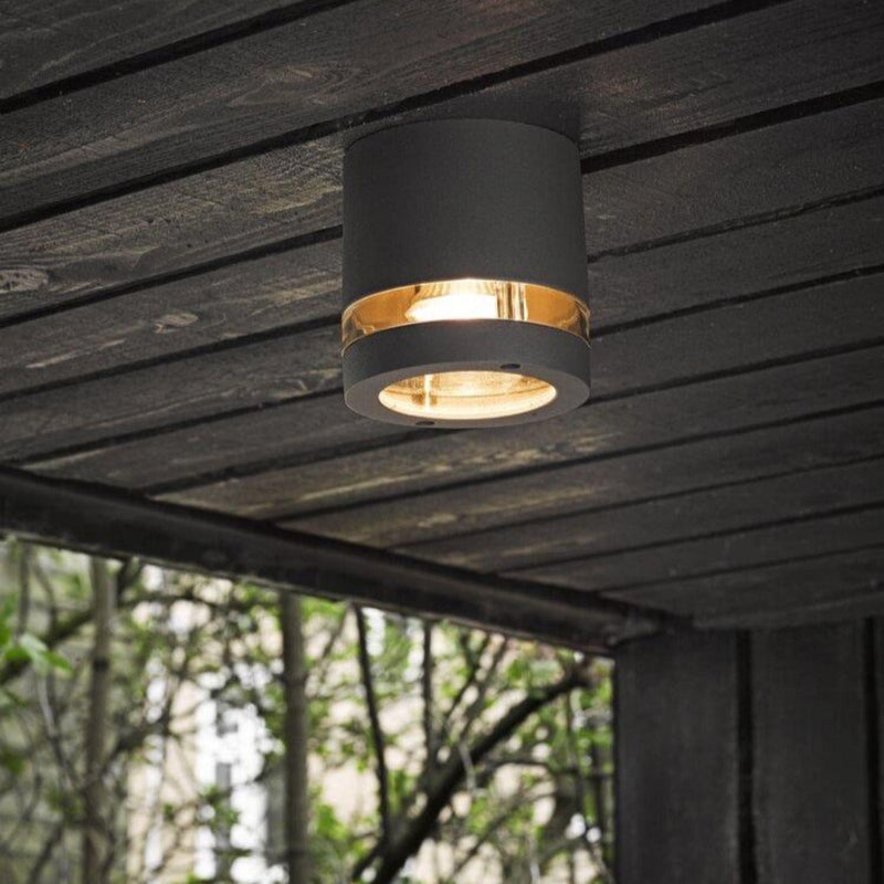 Focus 1 Light Outdoor Ceiling Light Anthracite - 874263