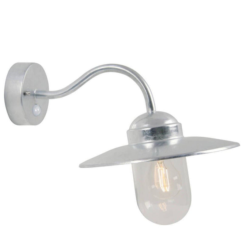 Luxembourg 1 Light Wall Light With Sensor Galvanized - 22661031