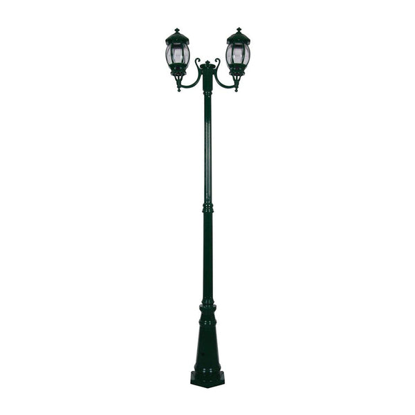 Vienna Post 2 Lights H2370mm Green Aluminium - 15971