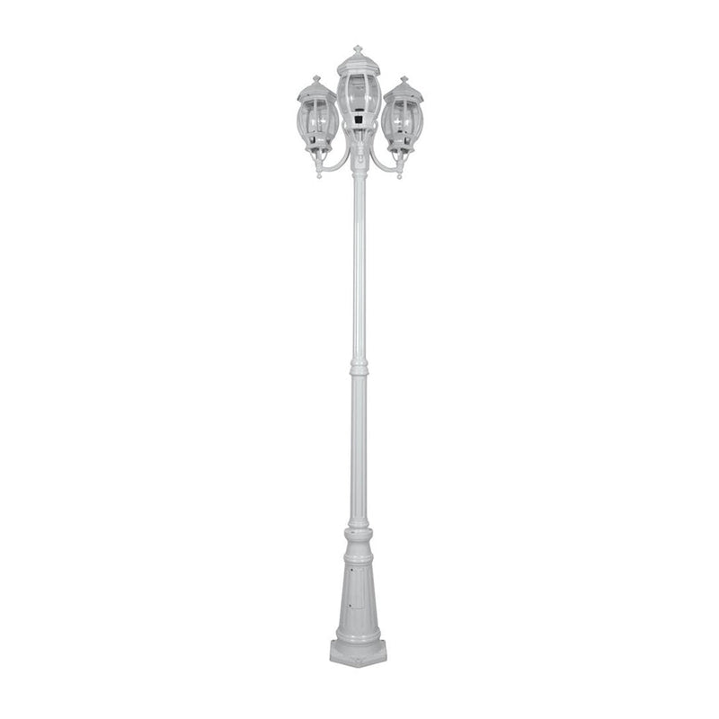 Vienna Post 3 Lights H2370mm White Aluminium - 15979